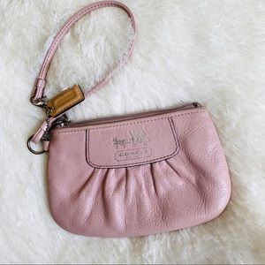 Coach Wristlet Pink Leather